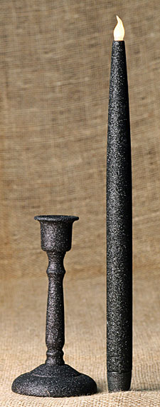 18 Inch Single Flameless Taper with Holder